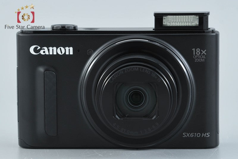 Canon PowerShot SX610 HS Black 20.2 MP Digital Camera w/ Box