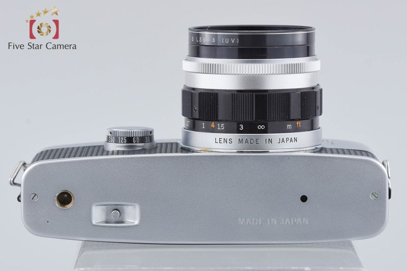 Olympus PEN F Silver 35mm Half Frame Film Camera + D.ZUIKO AUTO-S 38mm f/2.8