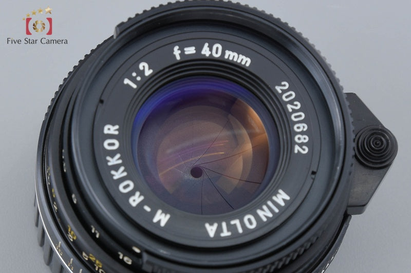 MINOLTA M-ROKKOR 40mm f/2 Leica M Mount Lens