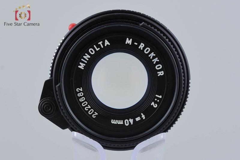 MINOLTA M-ROKKOR 40mm f/2 Leica M Mount Lens