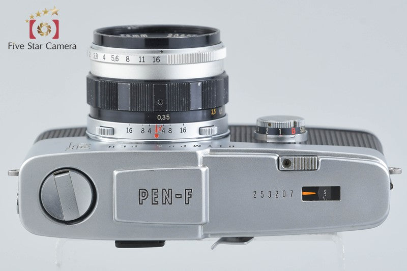 Olympus PEN F 35mm Half Frame Film Camera + F.ZUIKO AUTO-S 38mm f/1.8