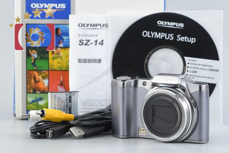 Olympus SZ-14 Silver 14.0 MP Digital Camera w/ Box