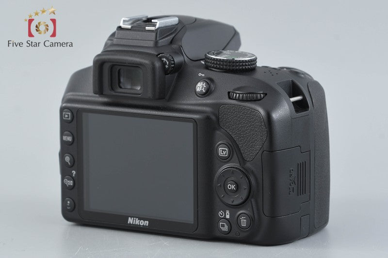 Count 4,695 Nikon D3400 Black 24.2 MP DSLR Camera 18-55 VR Lens