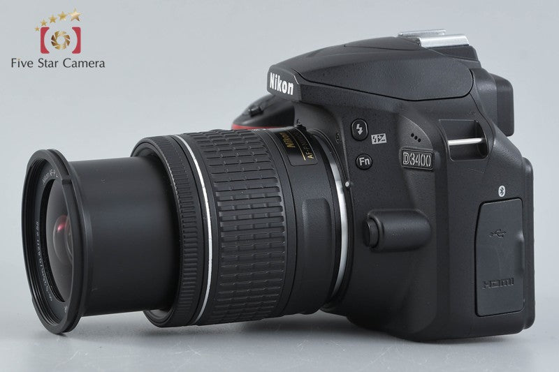Count 4,695 Nikon D3400 Black 24.2 MP DSLR Camera 18-55 VR Lens