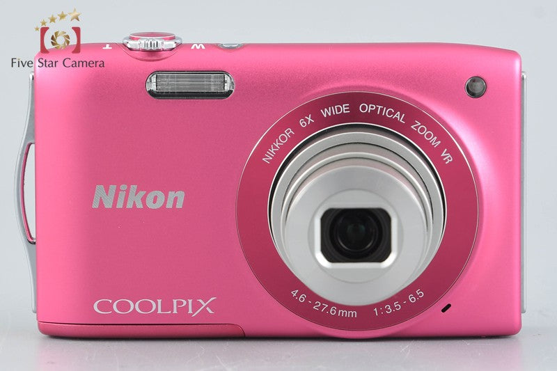 Nikon COOLPIX S3300 Strawberry Pink 16.0 MP Digital Camera w/ Box