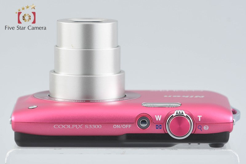 Nikon COOLPIX S3300 Strawberry Pink 16.0 MP Digital Camera w/ Box
