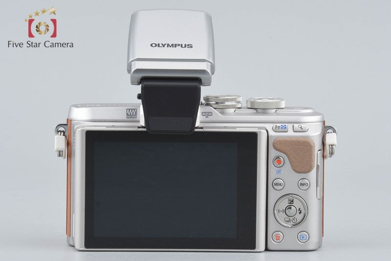 Count 427 Olympus PEN E-PL8 Brown 16.0 MP Mirrorless Camera 14-42 40-150 Lens