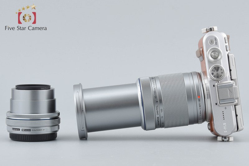 Count 427 Olympus PEN E-PL8 Brown 16.0 MP Mirrorless Camera 14-42 40-150 Lens