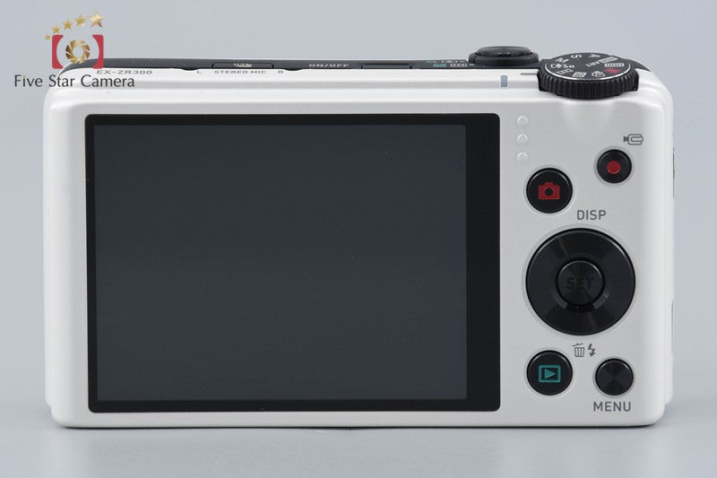 Casio HIGH SPEED EXILIM EX-ZR300 White 16.1 MP Digital Camera