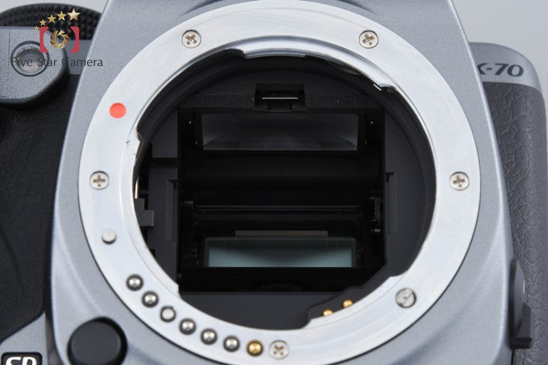 Count 1,942 PENTAX K-70 Silky Silver 24.0 MP DSLR Camera 18-135 WR Lens