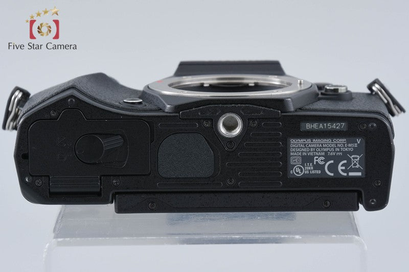 "Count 3,595" Olympus OM-D E-M5 Mark II Black 16.1 MP Digital Mirrorless Camera