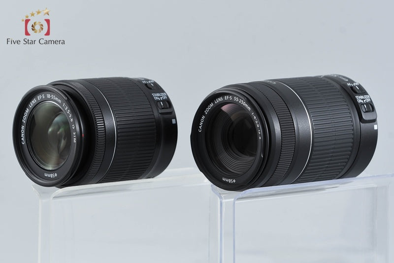 "Count 10" Canon EOS Kiss X7 / Rebel SL1 / 100D 18.0 MP 18-55 55-250 Lenses