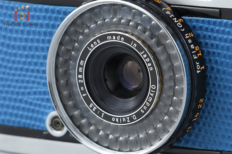 Olympus PEN EE-3 Blue 35mm Half Frame Film Camera D.Zuiko 28mm f/3.5