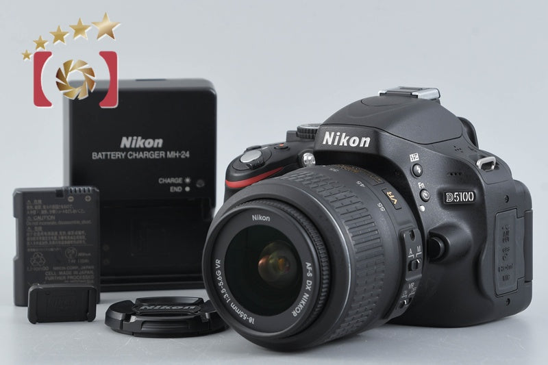 "Count 1,947" Nikon D5100 16.2 MP SLR Digital Camera 18-55 VR Lens