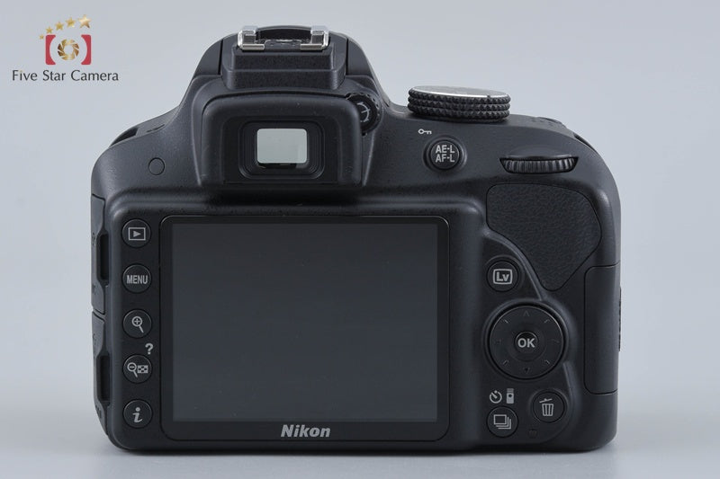 "Ccount 2,755" Nikon D3300 Black 24.2 MP DSLR 18-55mm VR II Lens