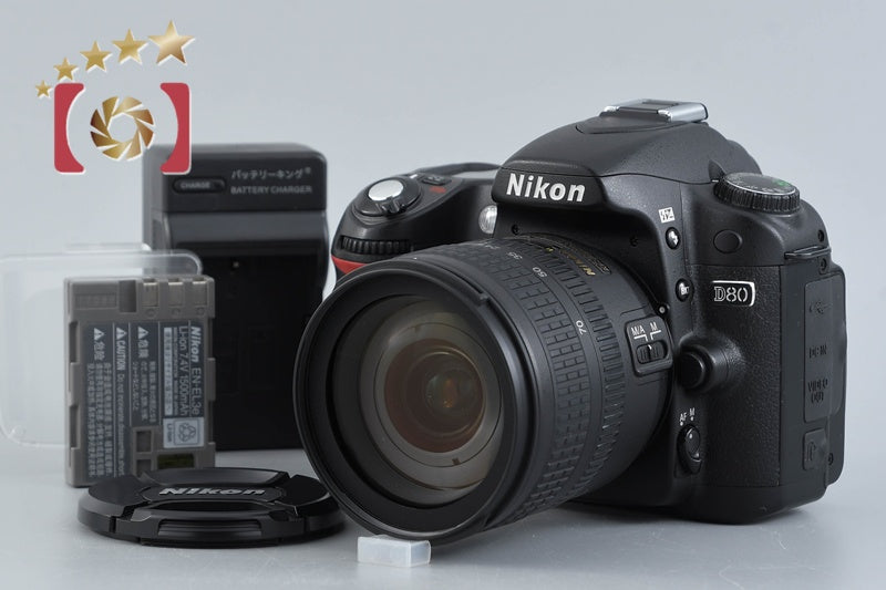 "Count 3,392" Nikon D80 10.2 MP Digital SLR Camera AF-S DX 18-70 G ED Lens