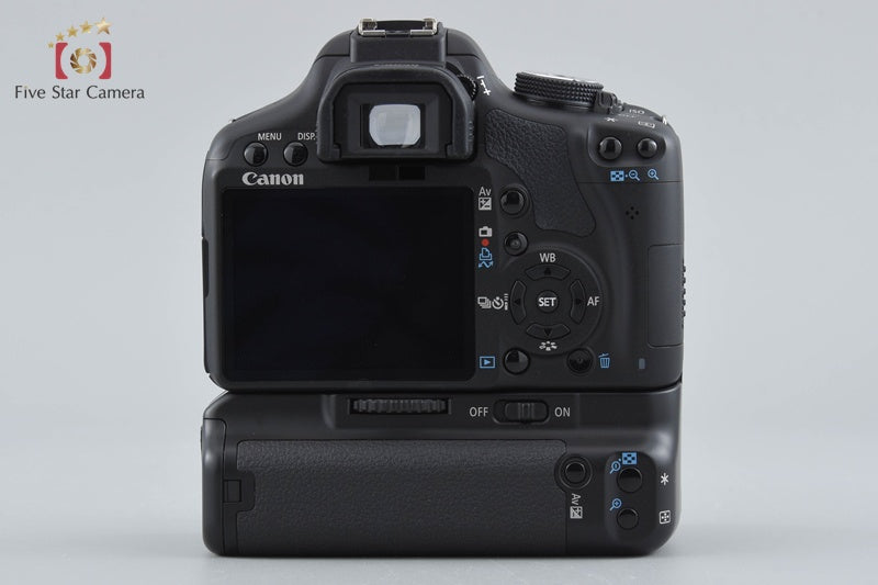 Canon EOS Kiss X3 / Rebel T1i / 500D 15.1 MP 18-55 IS Lens + BG-E5 Battery Grip