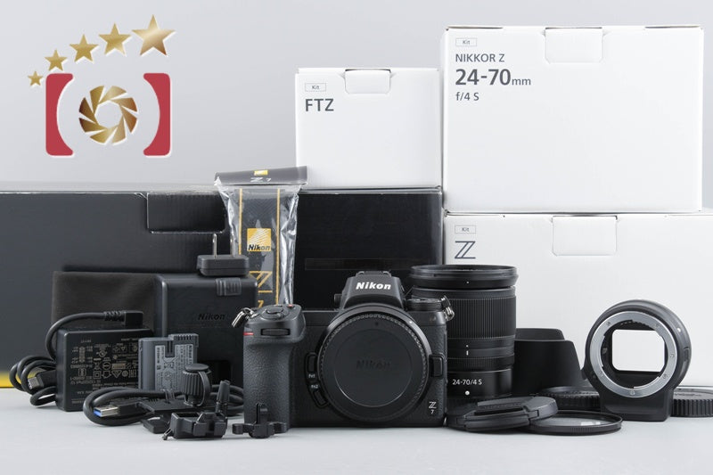 Nikon Z7 45.7 MP Digital Mirrorless Camera 24-70 Lens + FTZ Lens Adapter w/ Box
