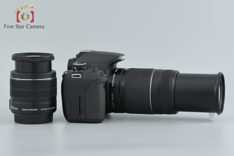 Canon EOS Kiss X6i / Rebel T4i / 650D 18.0 MP DSLR Camera 18-55 55-250 Lenses