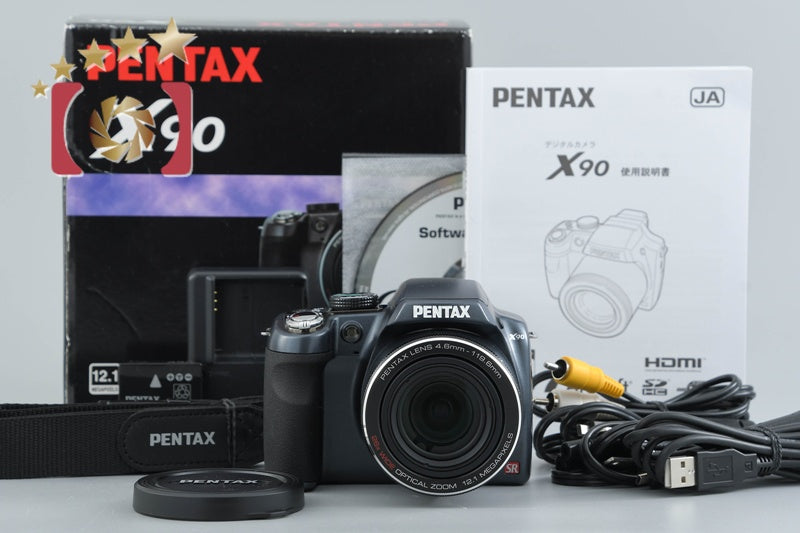 PENTAX X90 12.1 MP Digital Camera w/ Box
