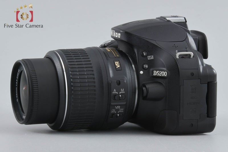 Nikon D5200 Black 24.1 MP DSLR Camera 18-55 VR Lens