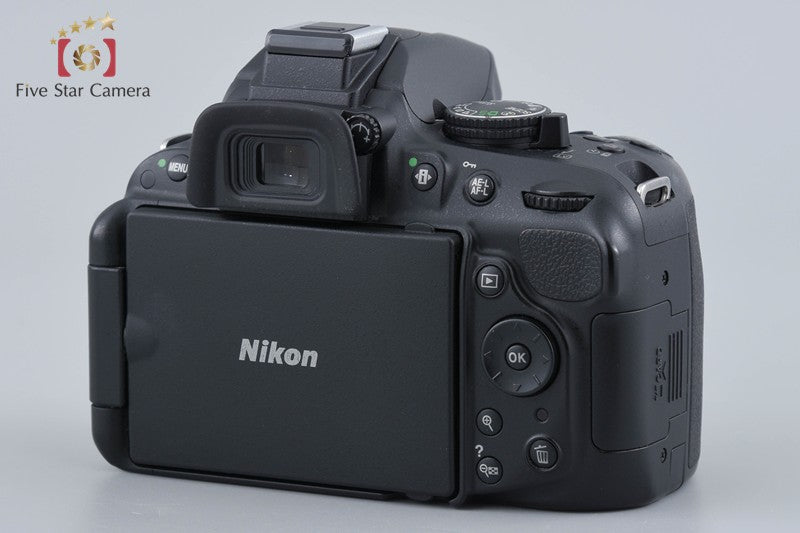Nikon D5200 Black 24.1 MP Digital SLR Camera 18-55 55-300 Lenses