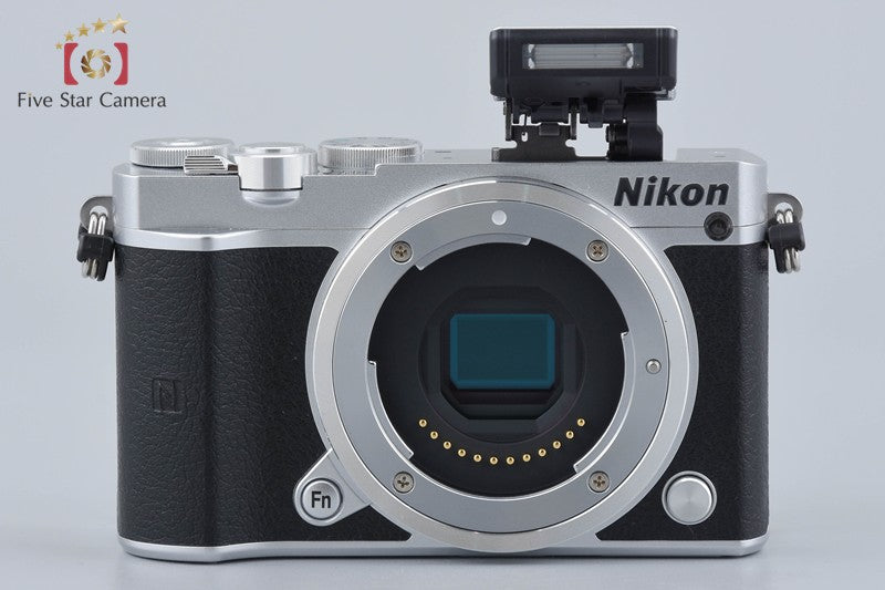 "Count 132" Nikon 1 J5 Silver 20.8 MP Digital Camera 10-30 Lens