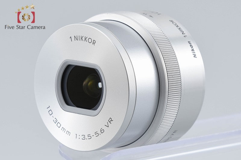 "Count 132" Nikon 1 J5 Silver 20.8 MP Digital Camera 10-30 Lens