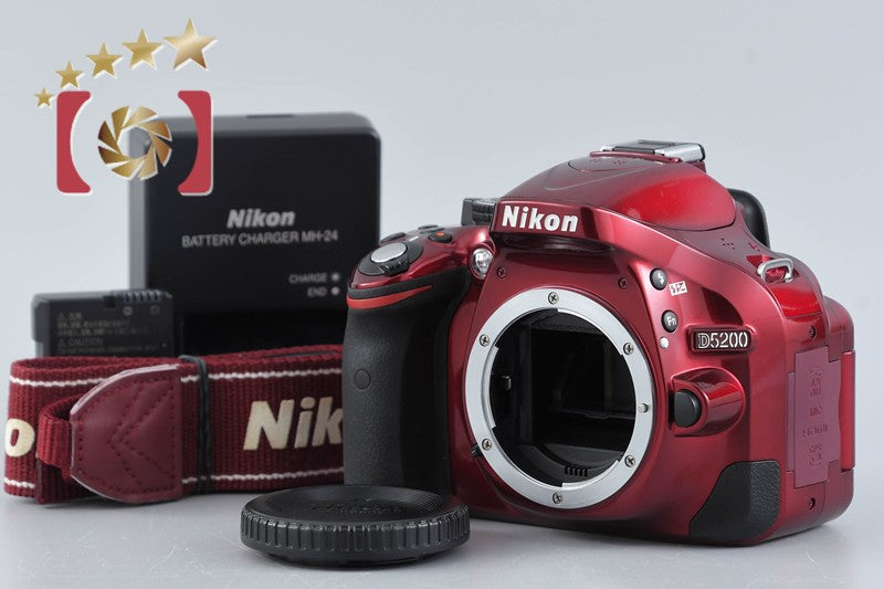 Nikon D5200 Red 24.1 MP Digital SLR Camera Body