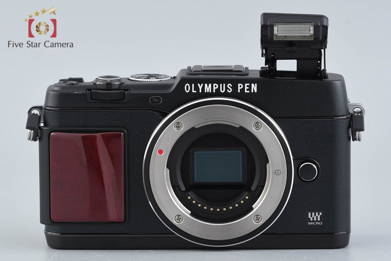 "Count 2,606" Olympus PEN Lite E-PL5 Black Premium Model 16.5 MP Digital Camera