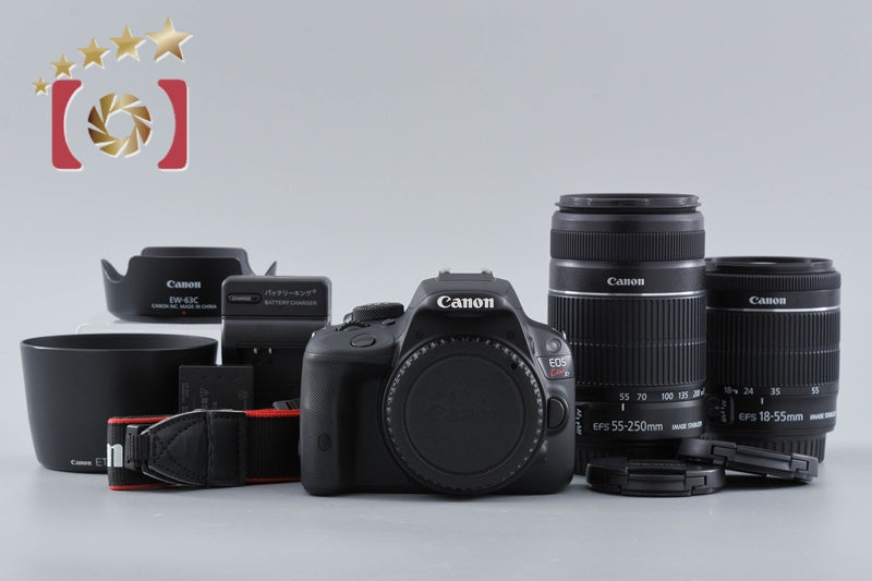 "Count 3,266" Canon EOS Kiss X7 / Rebel SL1 / 100D 18.0 MP 18-55 55-250 Lenses