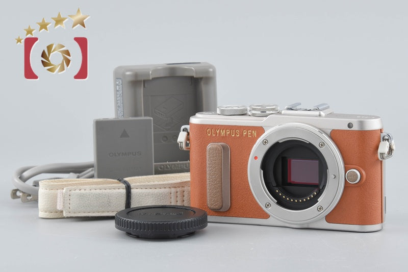 "Count 3,166" Olympus PEN E-PL8 Brown 16.1 MP Digital Mirrorless Camera Body