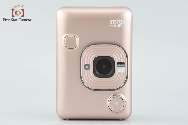 FUJIFILM Instax Mini LiPlay Blush Gold Instant Film Camera