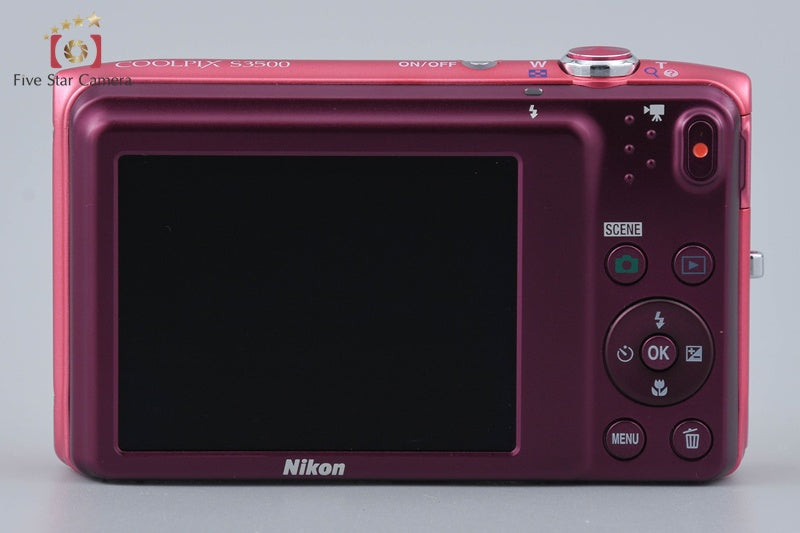 Nikon COOLPIX S3500 Strawberry Pink 20.0 MP Digital Camera