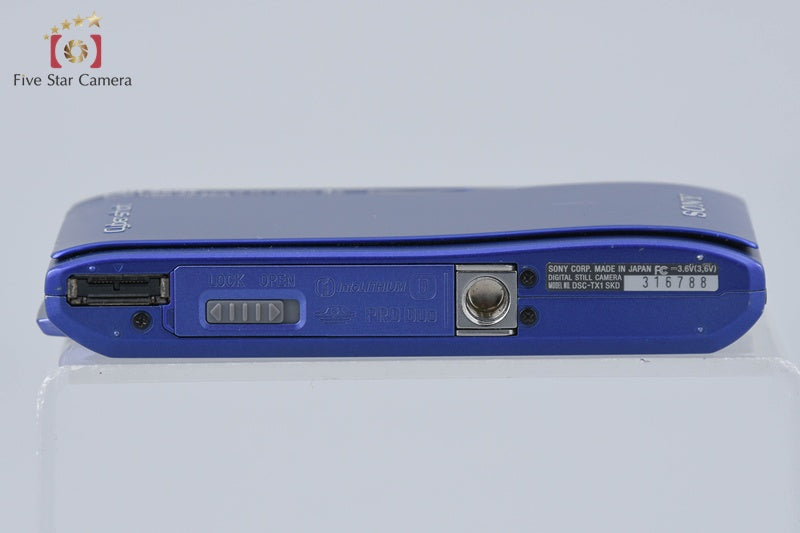 Sony Cyber-Shot DSC-TX1 Blue 10.2 MP Digital Camera International Model