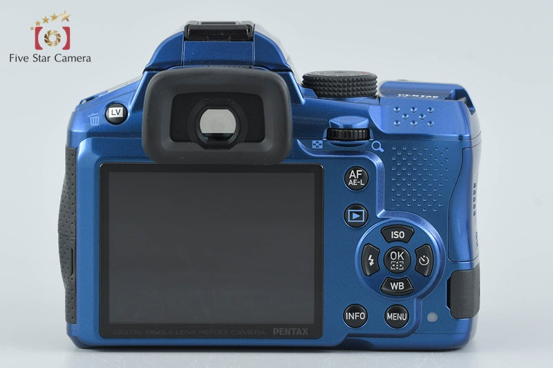 PENTAX K-30 Crystal Blue 16.3 MP DSLR Camera + SMC DA 18-55mm f/3.5-5.6 AL
