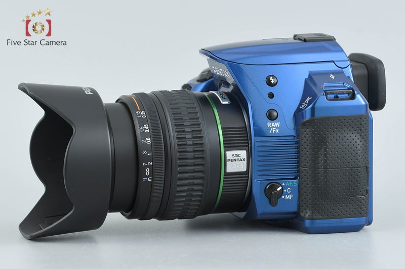 PENTAX K-30 Crystal Blue 16.3 MP DSLR Camera + SMC DA 18-55mm f/3.5-5.6 AL