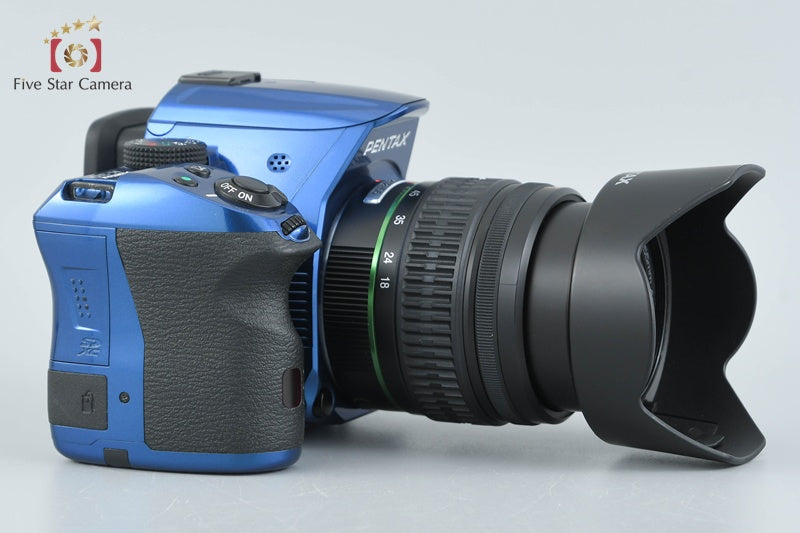 PENTAX K-30 Crystal Blue 16.3 MP DSLR Camera + SMC DA 18-55mm f/3.5-5.6 AL