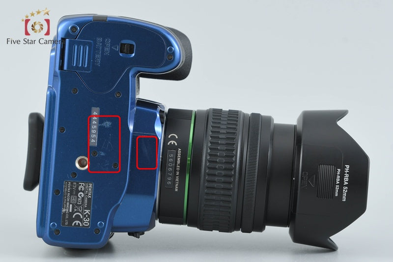 PENTAX K-30 Crystal Blue 16.3 MP DSLR Camera + SMC DA 18-55mm f/3.5-5.6 AL