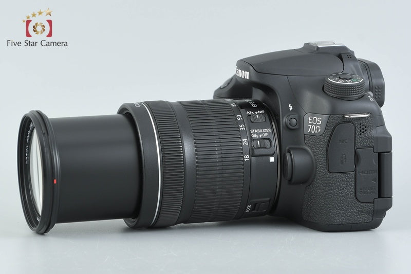 "Shutter count 87" Canon EOS 70D 20.2 MP DSLR EF-S 18-135 IS STM Lens