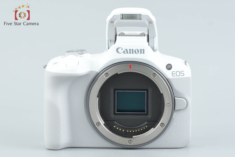 Shutter count 1,000 Canon EOS R50 White 24.2 MP RF-S 18-45 55-210 Lenses