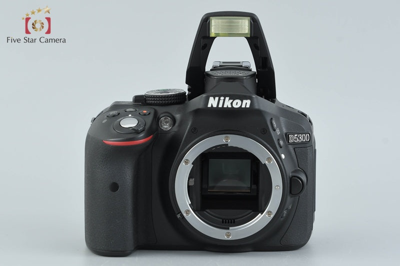 Nikon D5300 Black 24.2 MP DSLR Camera 18-55 55-200 Lenses