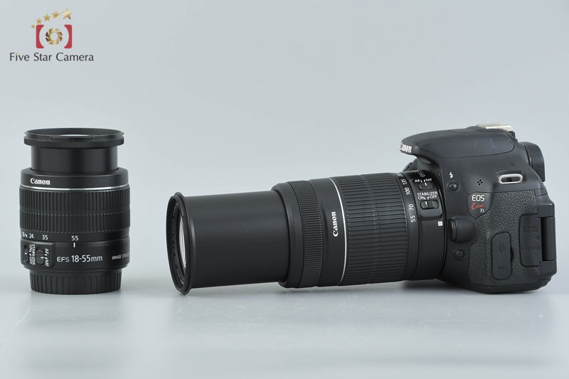Count 5,121 Canon EOS Kiss X5 / Rebel T3i / 600D 18.0 MP 18-55 55-250 Lenses