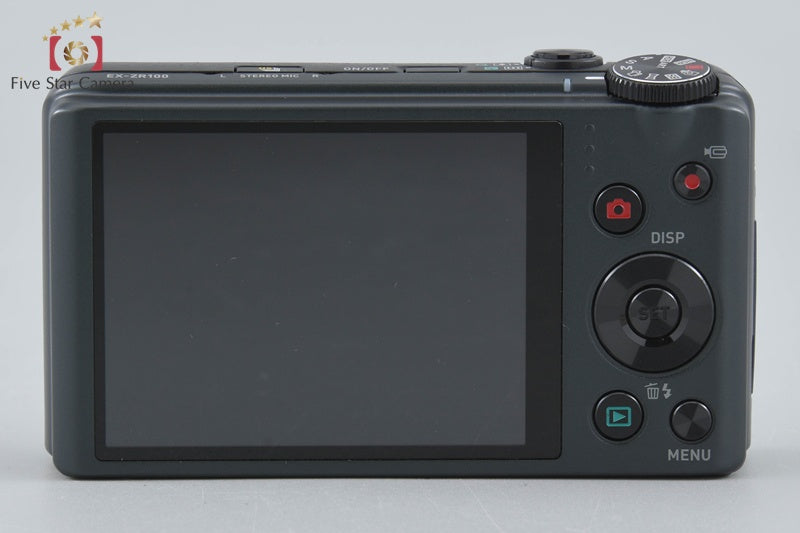 Casio HIGH SPEED EXILIM EX-ZR100 Black 12.1 MP Digital Camera w/ Box