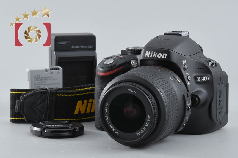 "Count 1,323" Nikon D5100 16.2 MP SLR Digital Camera 18-55 VR Lens