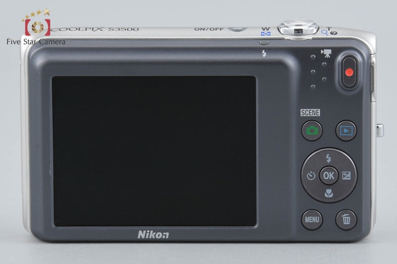 Nikon COOLPIX S3500 Crystal Silver 20.0 MP Digital Camera