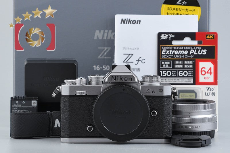 "Shutter count 11" Nikon Z fc Silver 20.9 MP 16-50 VR Lens w/ Box