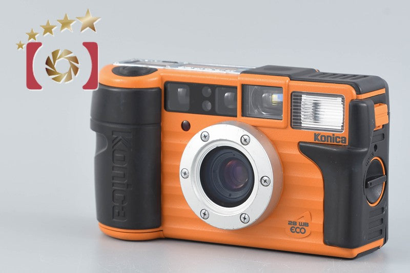 Konica Genbakantoku 28WB ECO Orange 35mm Point & Shoot Film Camera