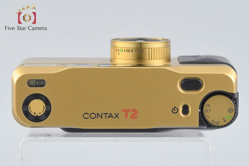 CONTAX T2 Gold Point & Shoot 35mm Film Camera + Data Back