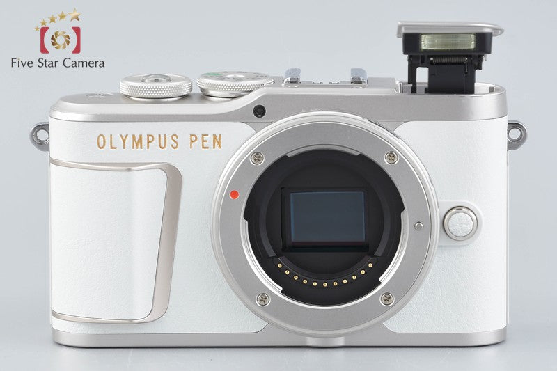 Olympus PEN E-PL10 White 16.1 MP Digital Camera EZ 14-42 Lens